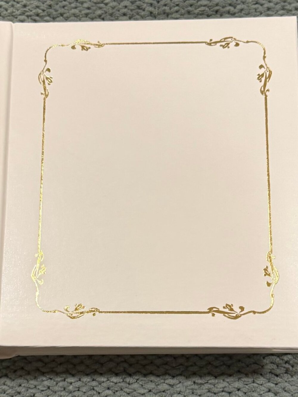 TAP Taprell Loomis White and Gold Mini Photo Album